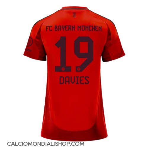 Maglie da calcio Bayern Munich Alphonso Davies #19 Prima Maglia Femminile 2024-25 Manica Corta